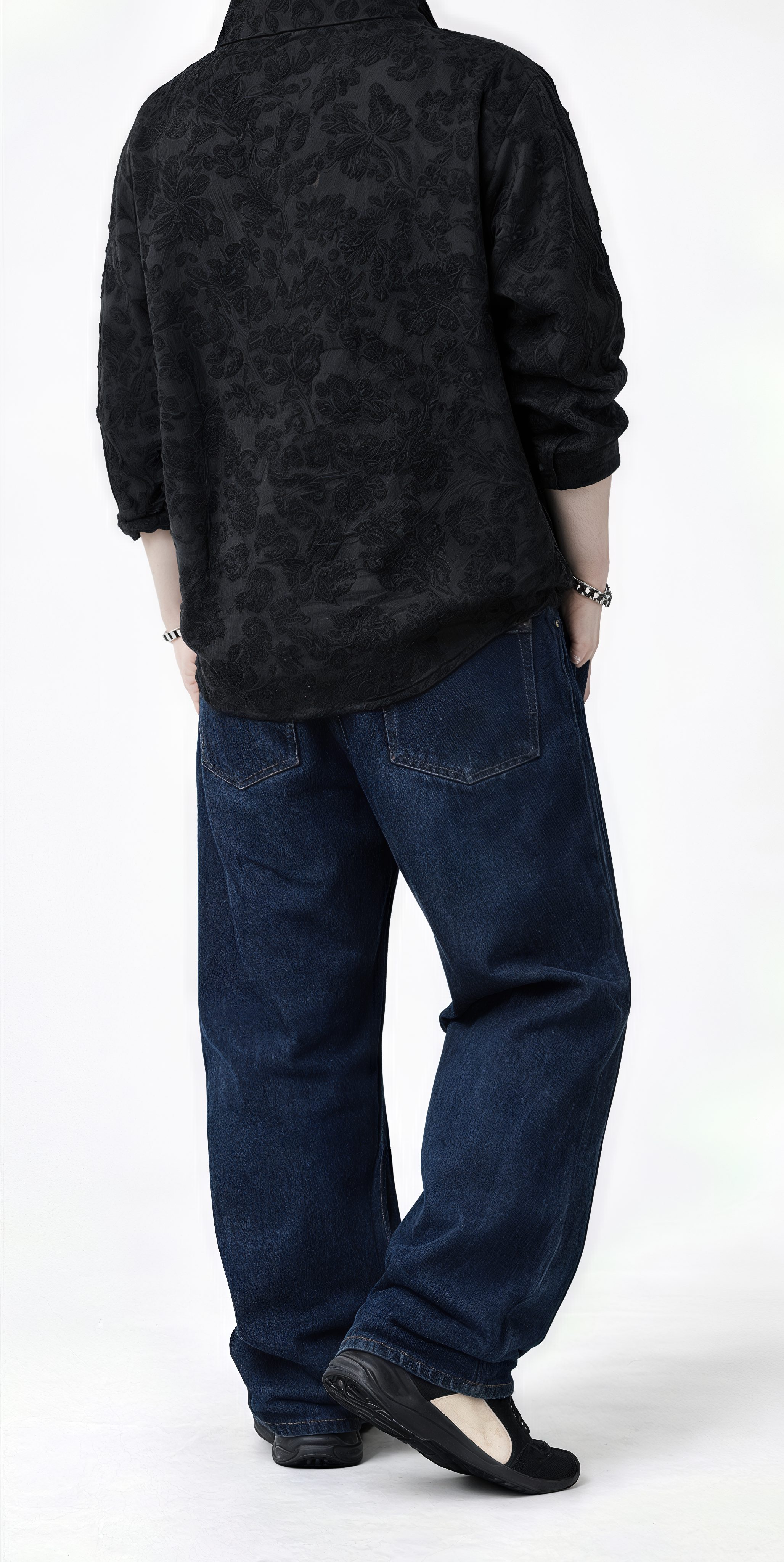 Classic Blue Baggy Denim Jeans